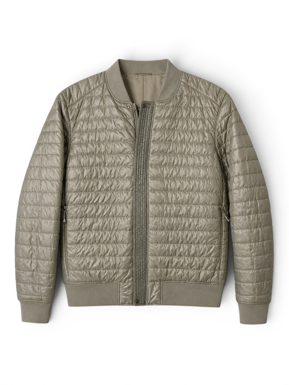 Lululemon Switch Over Bomber Jacket Reversible Sage Green Quilted Medium M
